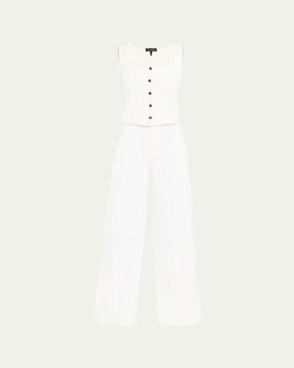 Marianna Wide-Leg Ponte Jumpsuit